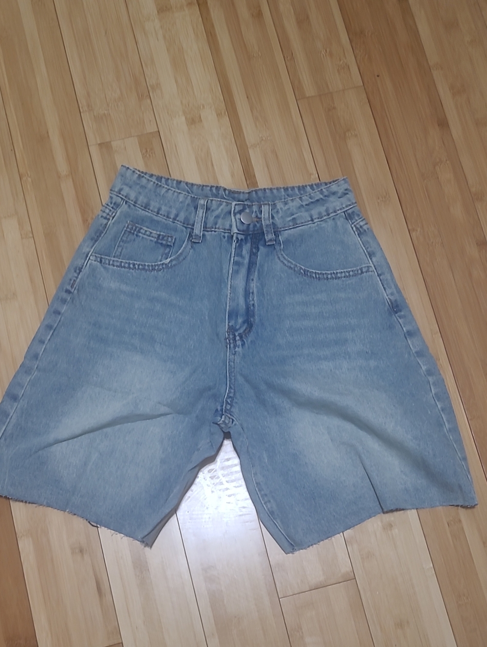 Women's Light Blue Denim Shorts
